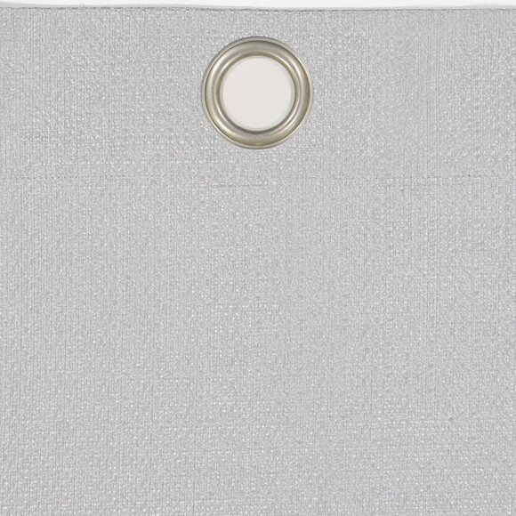 Eclipse Desmond Blackout Basketweave Gray Single Grommet Curtain Panel 40" x 63" - Picture 7 of 10